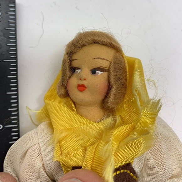 1950s Vintage 7” Eros Doll Florence Marche Made In Italy Hand-Painted Souvenir - Picture 2 of 5